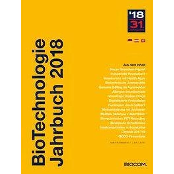 BioTechnologie Jahrbuch 2018