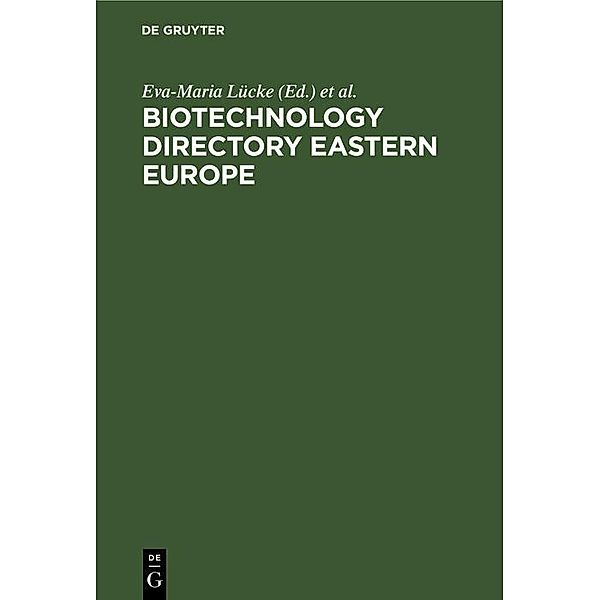 Biotechnology Directory Eastern Europe