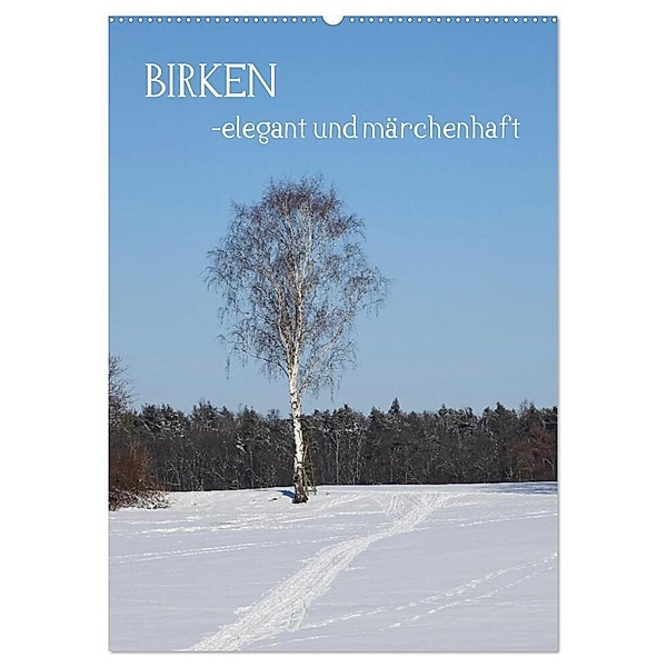 Birken - elegant und märchenhaft (Wandkalender 2024 DIN A2 hoch), CALVENDO Monatskalender, Anette/Thomas Jäger