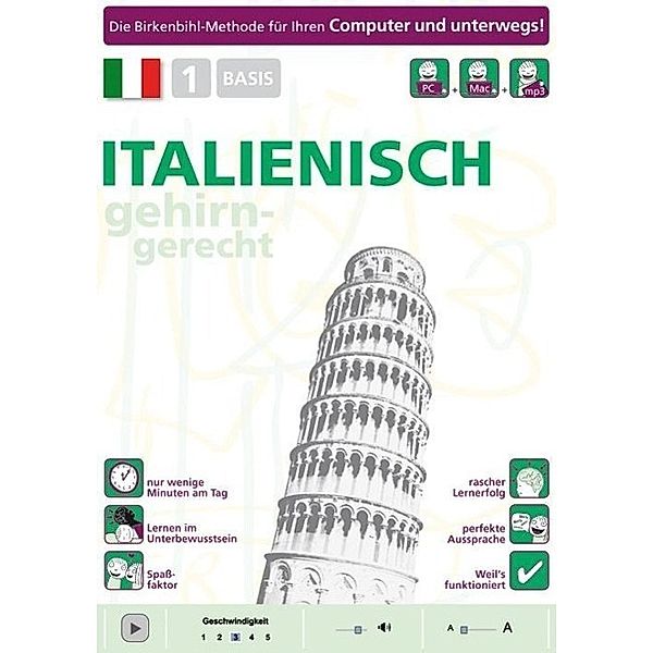 Birkenbihl Sprachen: Italienisch gehirn-gerecht, 1 Basis, 1 CD-ROM