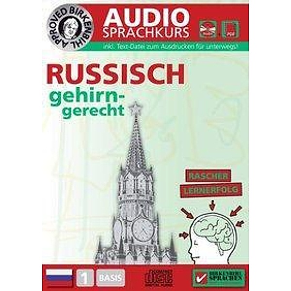 Birkenbihl Sprachen: Russisch gehirn-gerecht, 1 Basis, Audio-Kurs, 1 Audio-CD