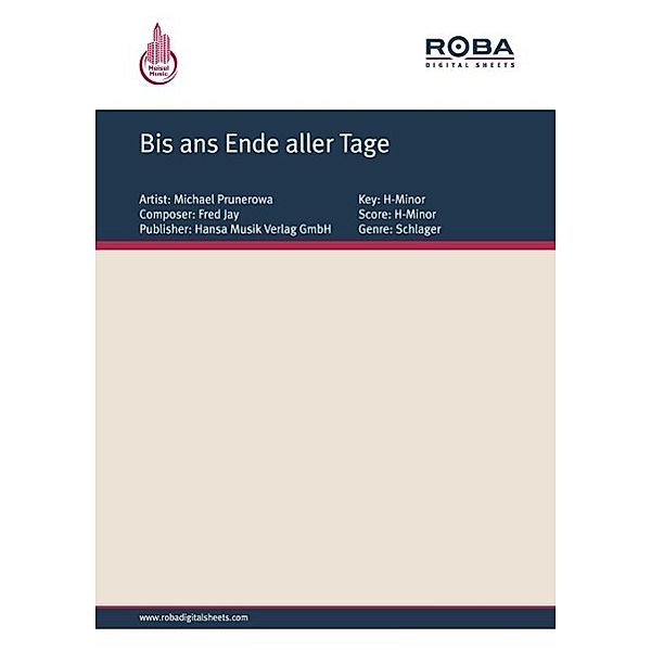 Bis ans Ende aller Tage, Fred Jay, Christian Bruhn