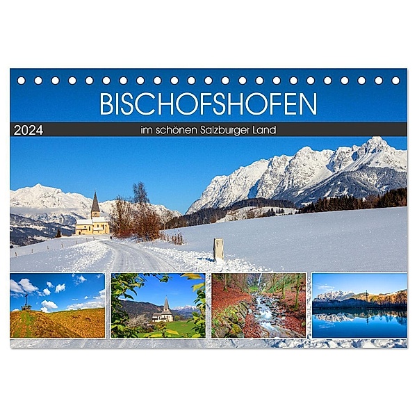 Bischofshofen im schönen Salzburger Land (Tischkalender 2024 DIN A5 quer), CALVENDO Monatskalender, Christa Kramer