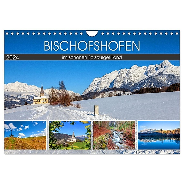 Bischofshofen im schönen Salzburger Land (Wandkalender 2024 DIN A4 quer), CALVENDO Monatskalender, Christa Kramer