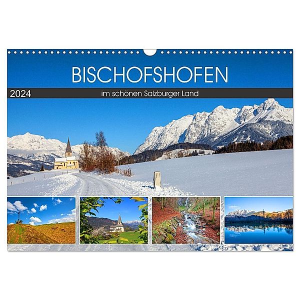 Bischofshofen im schönen Salzburger Land (Wandkalender 2024 DIN A3 quer), CALVENDO Monatskalender, Christa Kramer