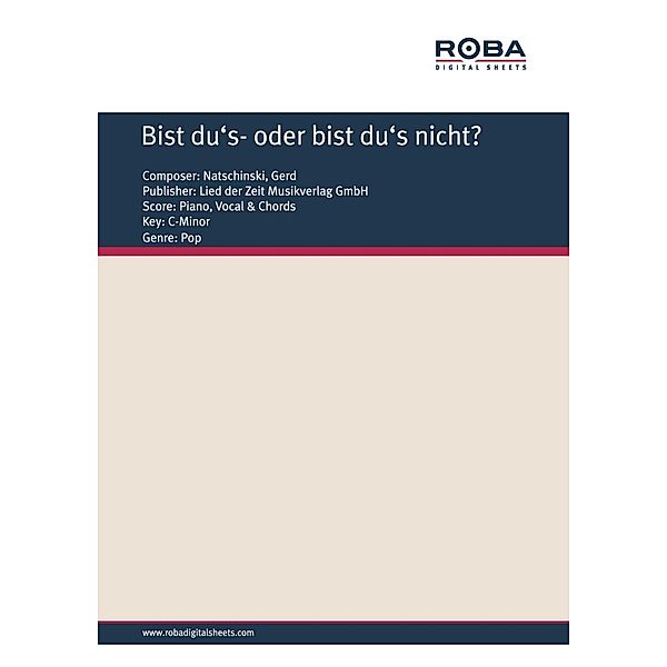 Bist du's- oder bist du's nicht?, Gerd Natschinski