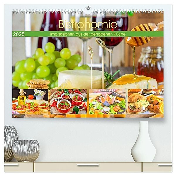Bistronomie. Impressionen aus der gehobenen Küche (hochwertiger Premium Wandkalender 2025 DIN A2 quer), Kunstdruck in Hochglanz, Calvendo, Rose Hurley