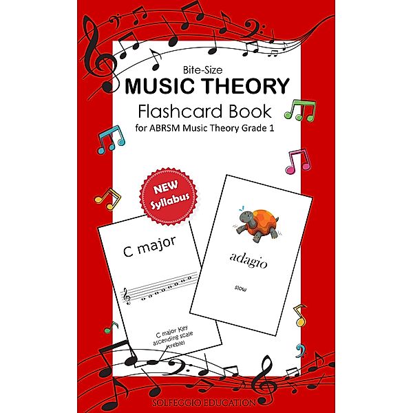 Bite-Size Music Theory Flashcard Book for ABRSM Music Theory Grade 1, Solfeggio Education