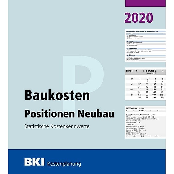 BKI Baukosten Positionen Neubau 2020