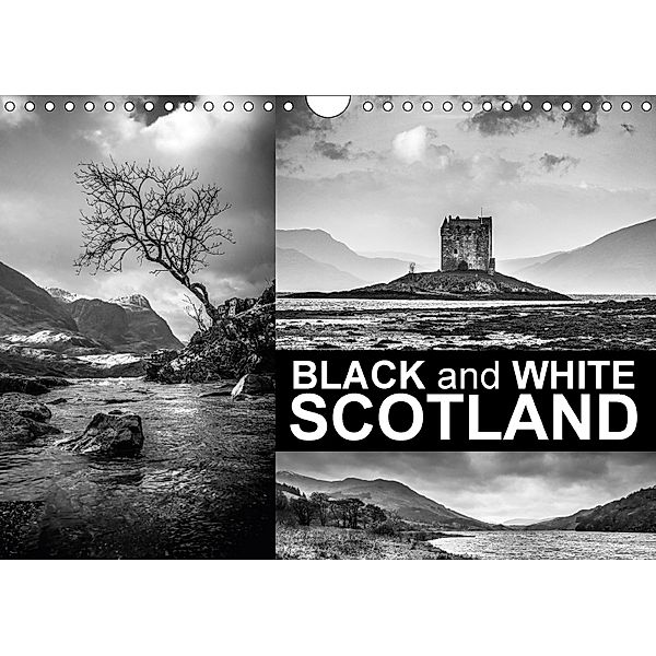Black and White Scotland (Wall Calendar 2018 DIN A4 Landscape), Michiel Mulder / Corsa Media