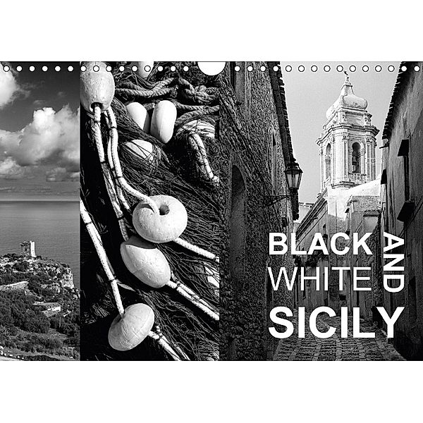 Black and White Sicily (Wall Calendar 2018 DIN A4 Landscape), Michiel Mulder / Corsa Media