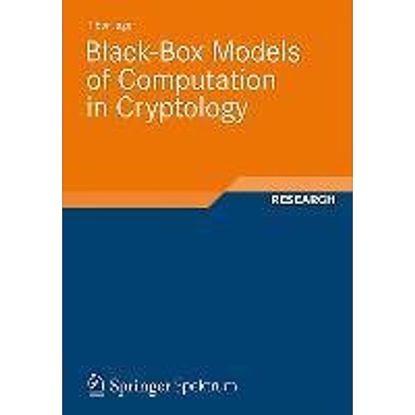 Black-Box Models of Computation in Cryptology, Tibor Jager