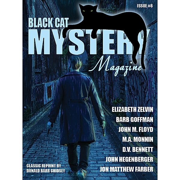 Black Cat Mystery Magazine #8, Elizabeth Zavin, Barb Goffman, John M. Floyd, John Hegenberger