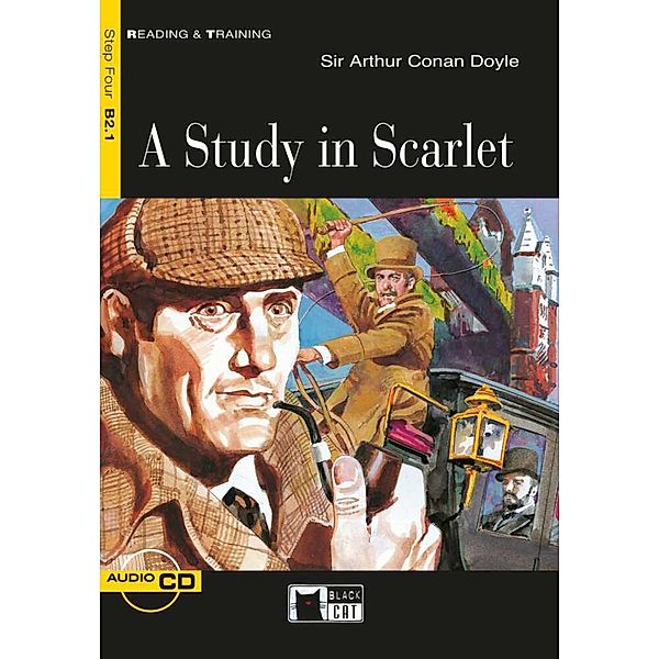 Black Cat Reading & training / A Study in Scarlet, w. Audio-CD, Arthur Conan Doyle