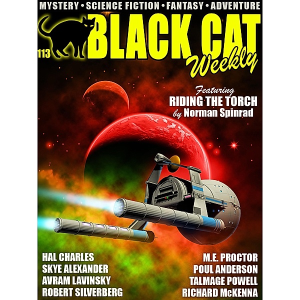 Black Cat Weekly #113, Robert Silverberg, Richard R. Smith, Norman Spinrad, Poul Anderson, M. E. Proctor, Avram Lavinsky, Skye Alexander, Hal Charles, Talmage Powell, Richard McKenna