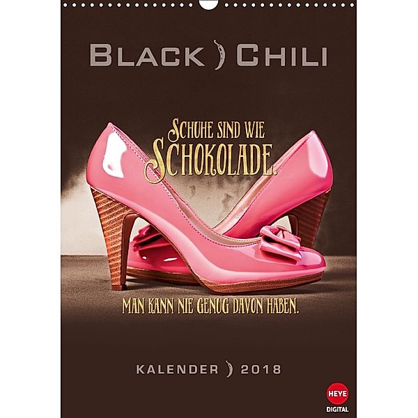 Black Chili (Wandkalender 2018 DIN A3 hoch), SHEEPWORLD AG