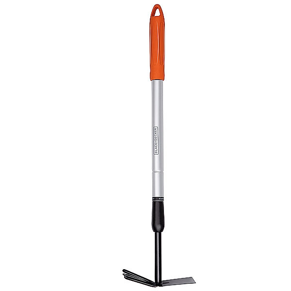 BLACK & DECKER Teleskop Doppelhacke, 66-101 cm, Aluminium