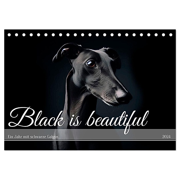 Black is beautiful (Tischkalender 2024 DIN A5 quer), CALVENDO Monatskalender, Calvendo, Andrea Redecker