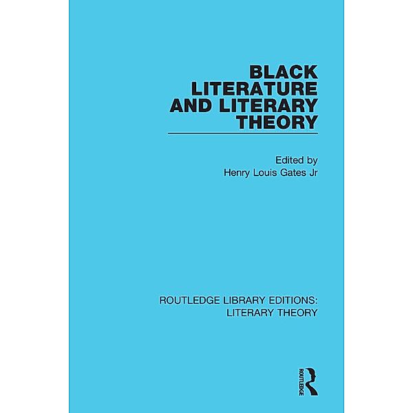 Black Literature and Literary Theory