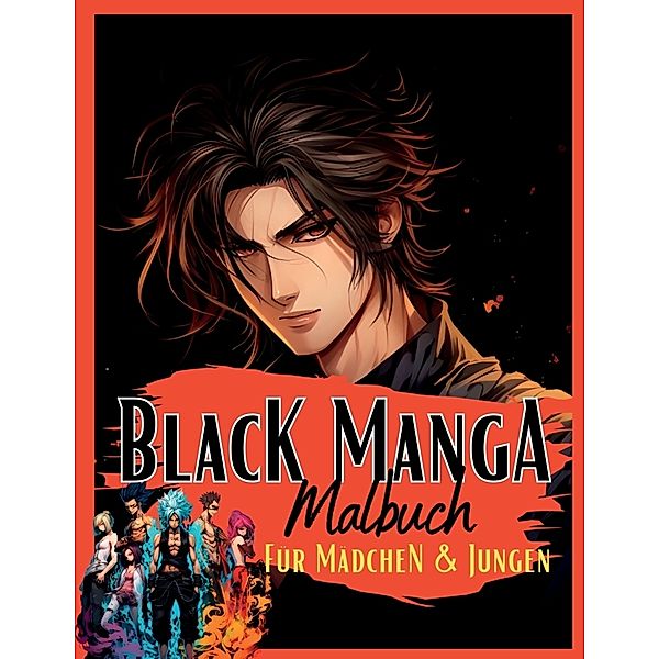 Black Manga Malbuch., Lucy´s Manga Malbücher