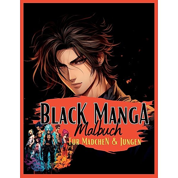 Black Manga Malbuch., Lucy´s Manga Malbücher