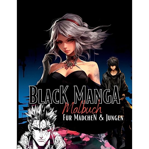 Black Manga Malbuch., Lucy´s Manga Malbücher