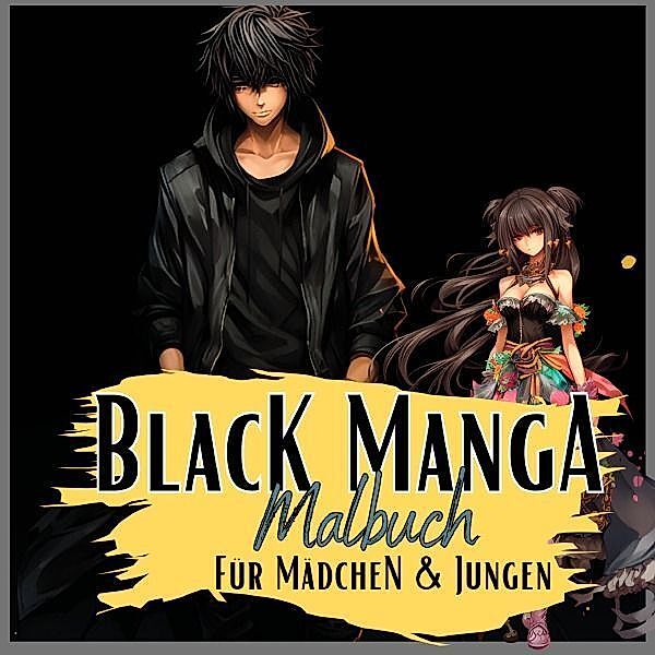 Black Manga Malbuch., Lucy´s Manga Malbücher