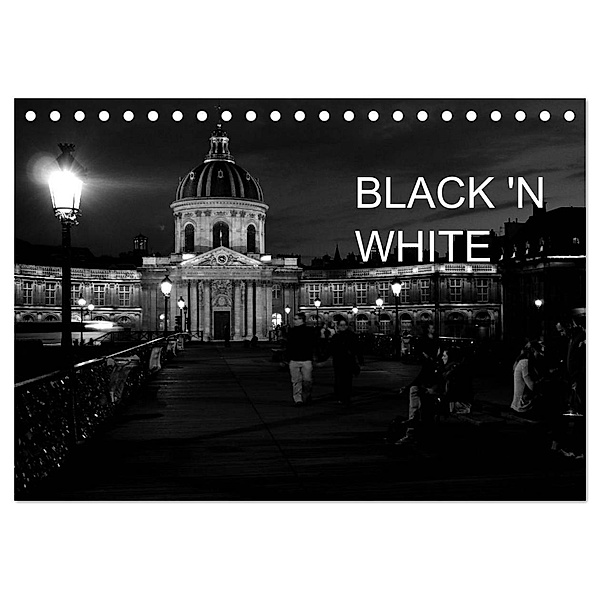 BLACK 'N WHITE (Tischkalender 2024 DIN A5 quer), CALVENDO Monatskalender, Marie Schrader