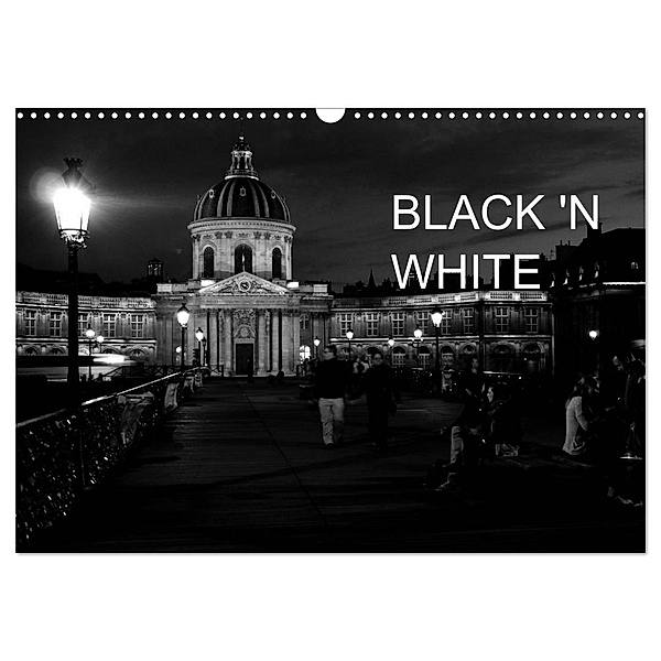 BLACK 'N WHITE (Wandkalender 2024 DIN A3 quer), CALVENDO Monatskalender, Marie Schrader