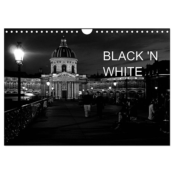 BLACK 'N WHITE (Wandkalender 2024 DIN A4 quer), CALVENDO Monatskalender, Marie Schrader