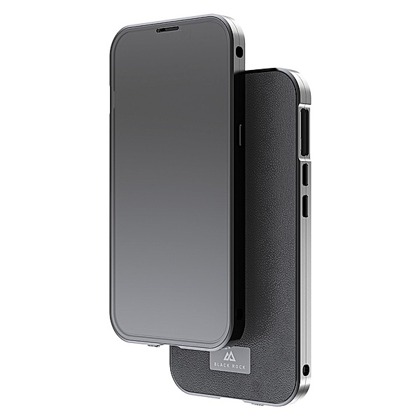 Black Rock Cover 360° Glass für Apple iPhone 14, Premium Leather, Schwarz