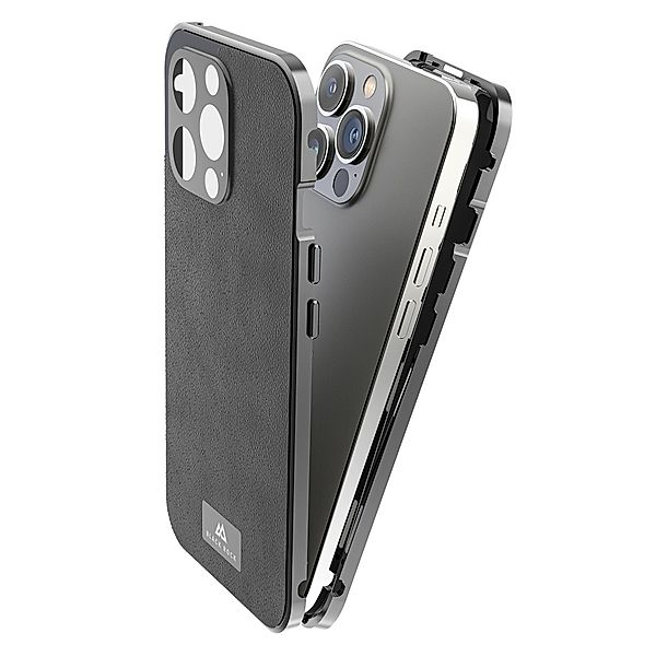 Black Rock Cover 360° Glass für Apple iPhone 14 Pro, Premium Leather, Schwarz