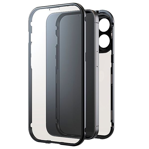 Black Rock Cover 360° Glass für Apple iPhone 15 Pro, Schwarz