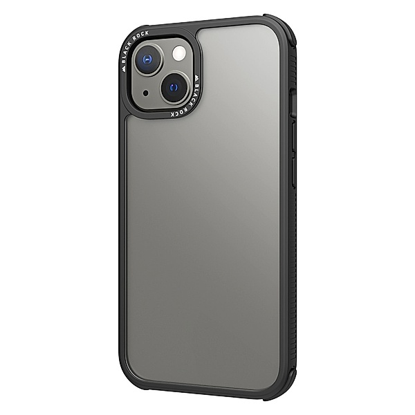 Black Rock Cover Robust Transparent für Apple iPhone 13, Schwarz