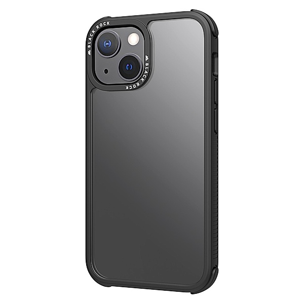 Black Rock Cover Robust Transparent für Apple iPhone 13 mini, Schwarz
