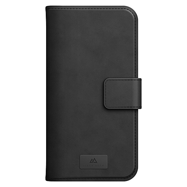 Black Rock Wallet 2in1 für Apple iPhone 14, Premium Leather, Schwarz