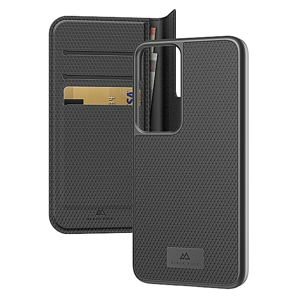 Black Rock Wallet 2in1 für Samsung Galaxy S23, Schwarz
