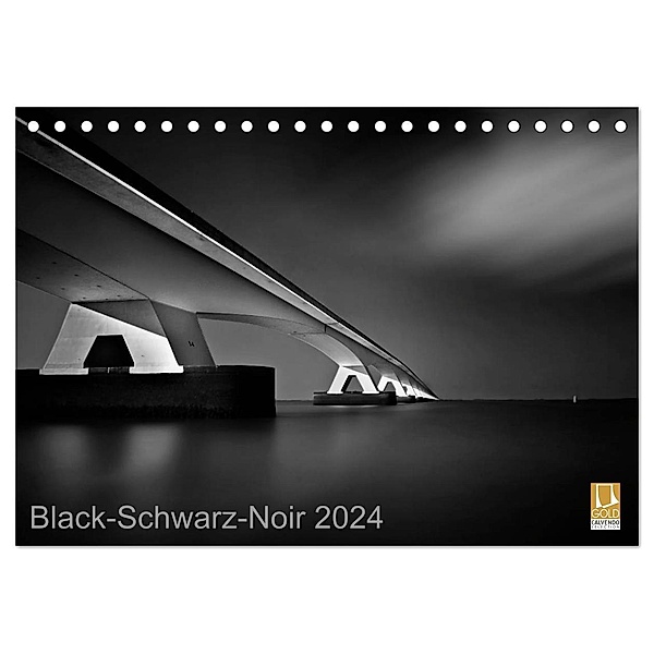 Black-Schwarz-Noir 2024 (Tischkalender 2024 DIN A5 quer), CALVENDO Monatskalender, Lichtformwerk/Arnd Gottschalk