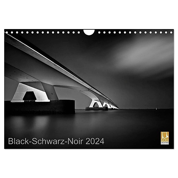 Black-Schwarz-Noir 2024 (Wandkalender 2024 DIN A4 quer), CALVENDO Monatskalender, Lichtformwerk/Arnd Gottschalk