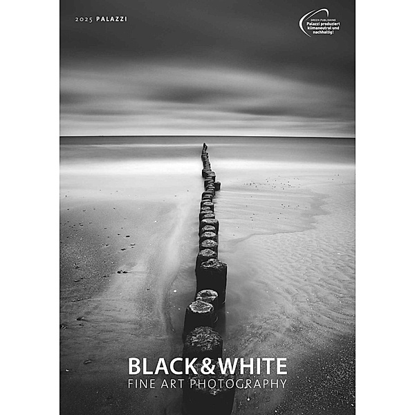 Black & White 2025 - Bildkalender 50x70 cm - Wandkalender XL - schwarz-weiß - Kunst - Hochformat - Palazzi