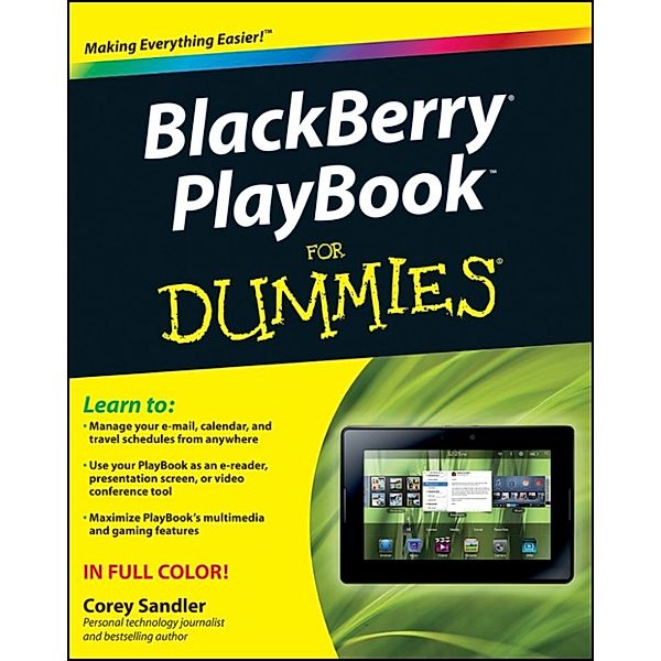 BlackBerry PlayBook For Dummies, Corey Sandler