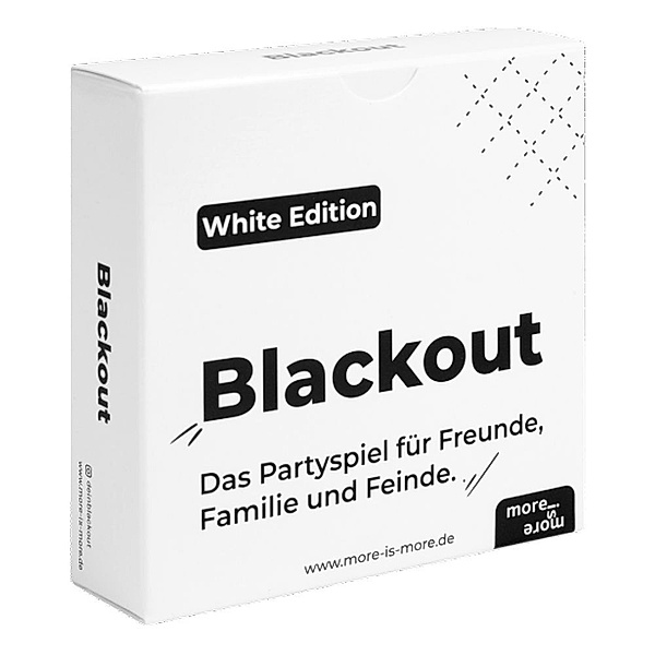 Huch, more is more Blackout - White Edition, more is more