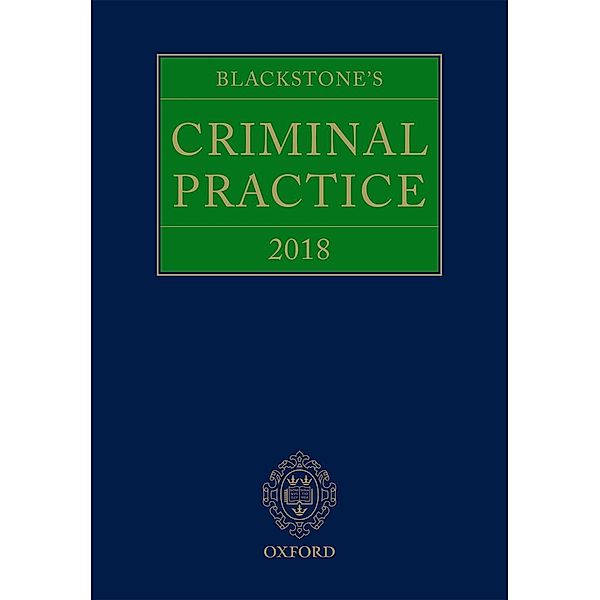 Blackstone's Criminal Practice 2018