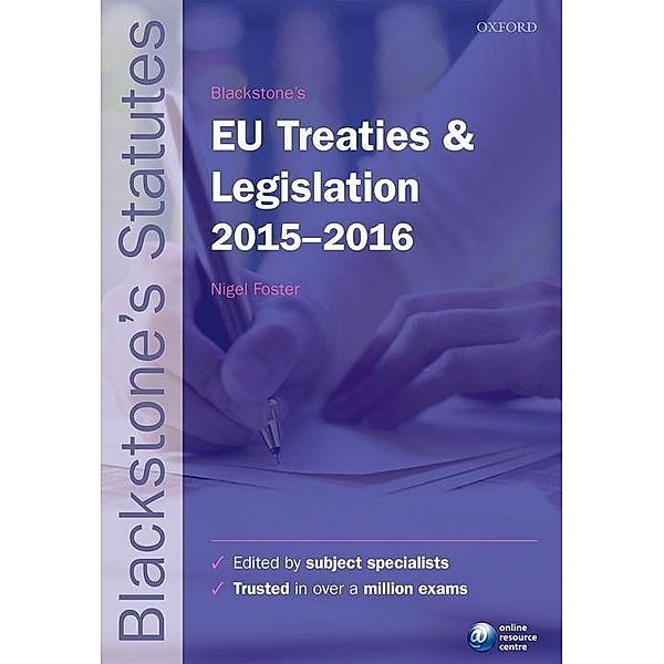 Blackstone's EU Treaties & Legislation 2015-2016