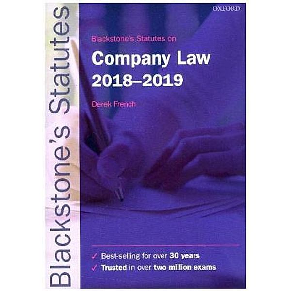 Blackstone's Statutes on Company Law 2018-2019