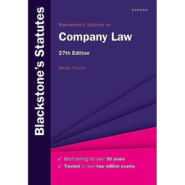 Blackstone's Statutes on Company Law, Derek French