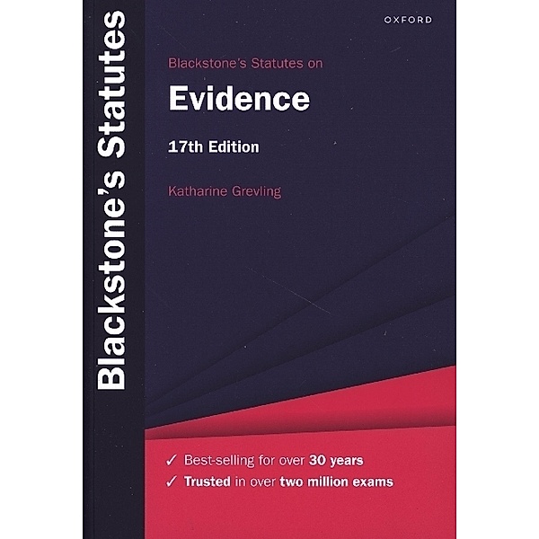 Blackstone's Statutes on Evidence, Katharine Grevling