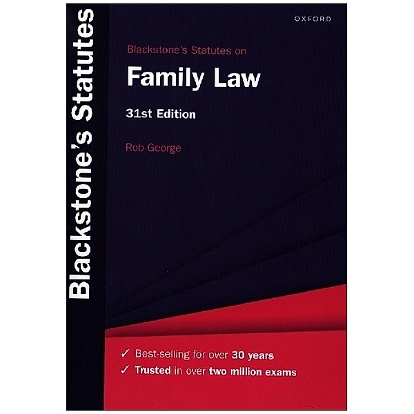 Blackstone's Statutes on Family Law, Rob George