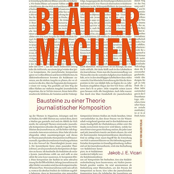 Blätter machen, Jakob J. E. Vicari