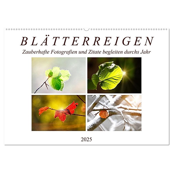 Blätterreigen (Wandkalender 2025 DIN A2 quer), CALVENDO Monatskalender, Calvendo, Sabine Löwer
